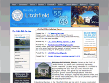 Tablet Screenshot of cityoflitchfieldil.com